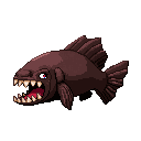 Pixel-art fangtooth